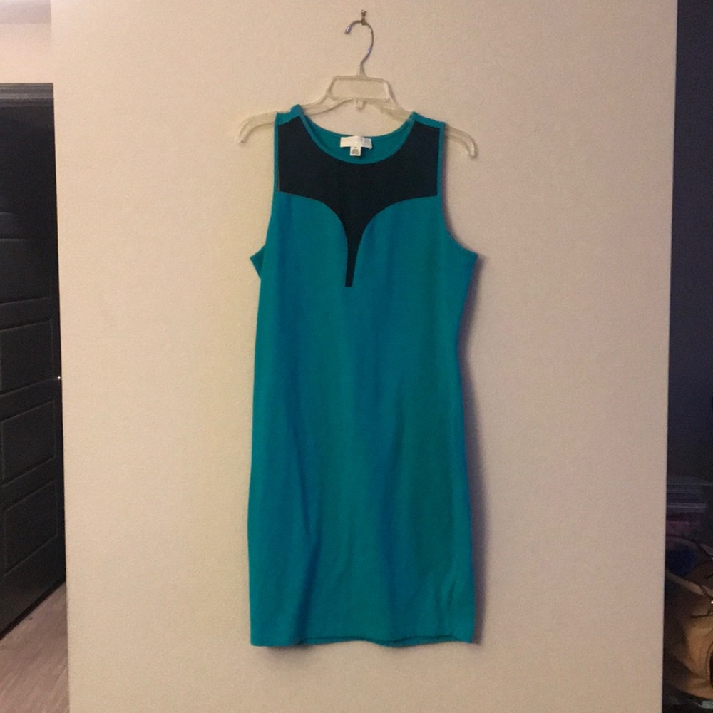 Forever 21+ Teal Mesh Dress